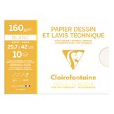 Papier Dessin et Lavis Technique 160 g/m² Pochette