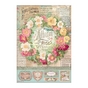 Papier de riz imprimé 21 x 29,7 cm Rose parfum - Album de roses